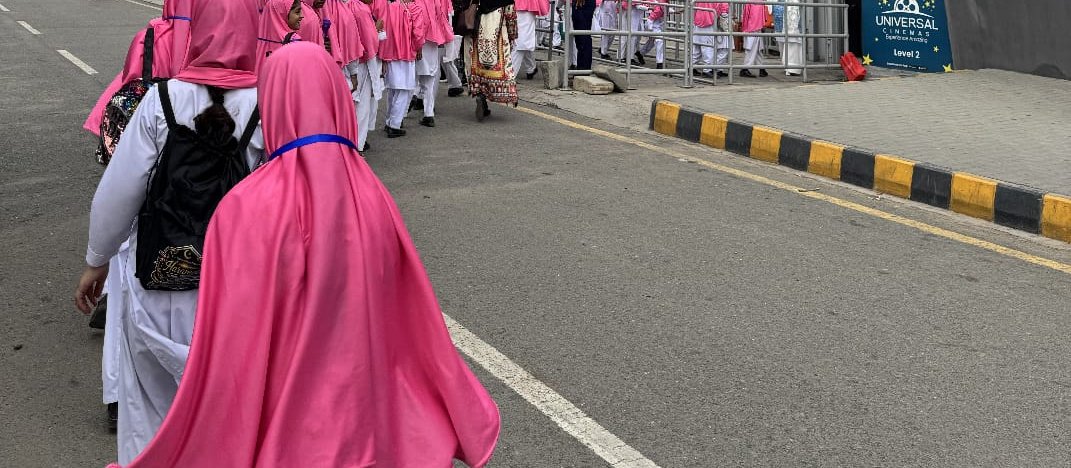 Rukh Foundation students on a community exposure visit in Lahore