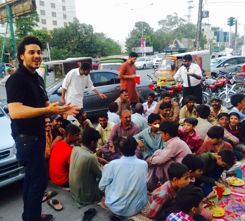 Food distribution supported by Rukh Foundation's hunger-relief work in Lahore